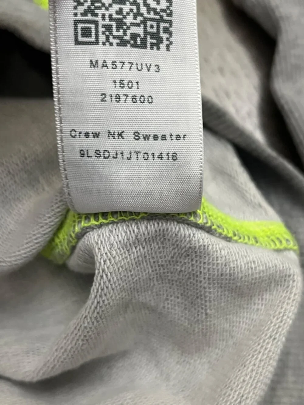 True Religion Crewneck Sweater Sweatshirt Gray means 2XL - Stain / Mark